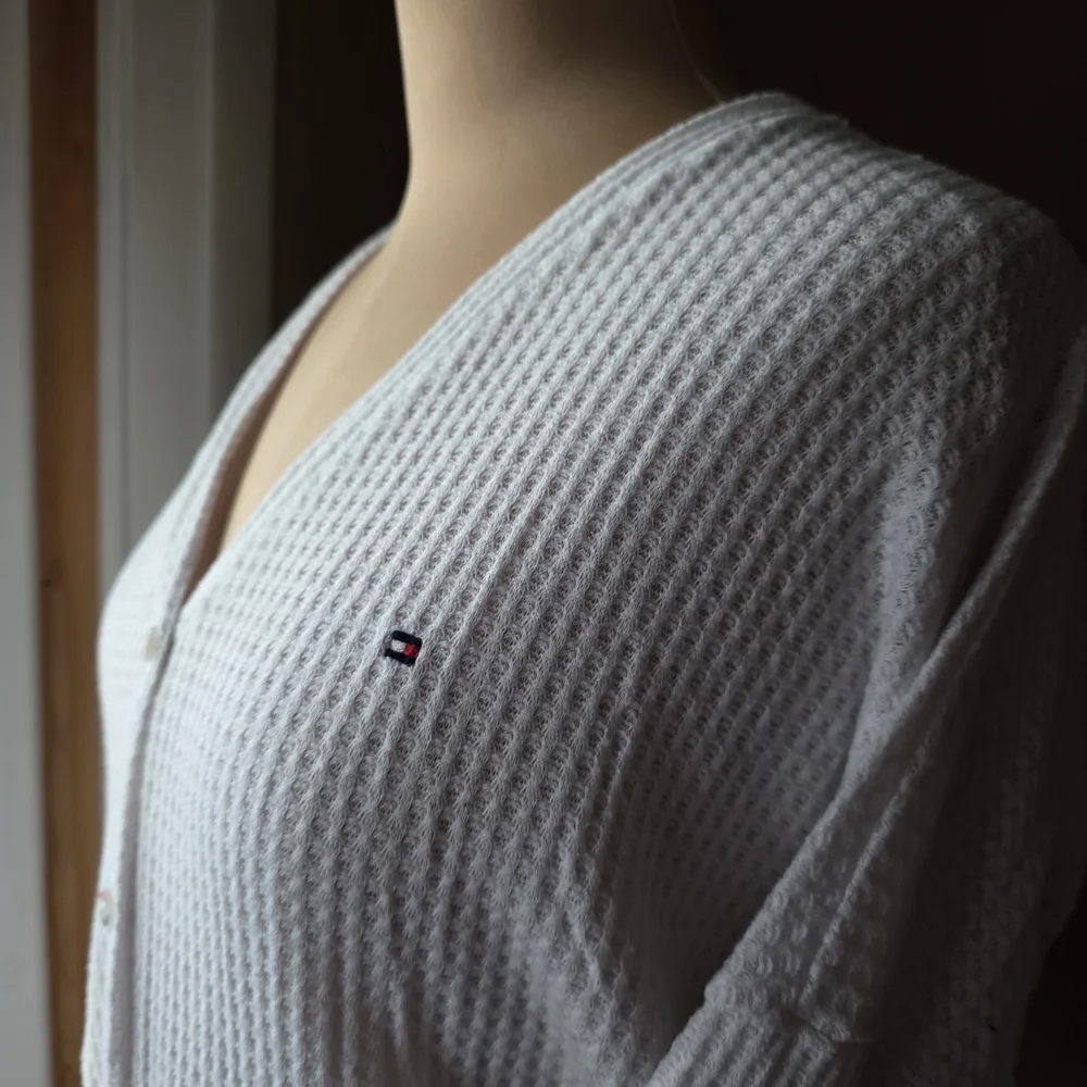 Tommy Hilfiger White Textured Cardigan - Picture 3 of 8